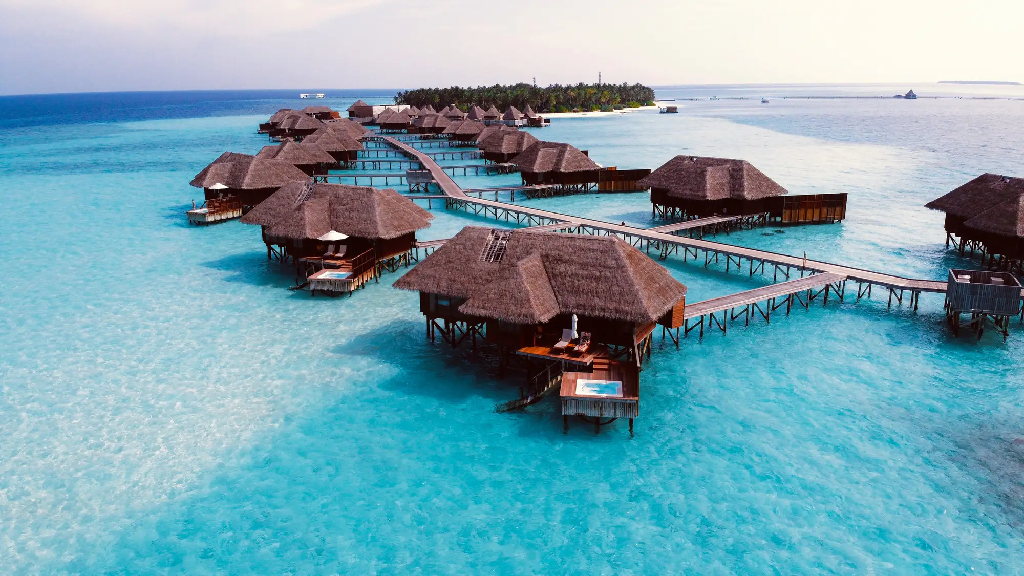 Calm resort at beach